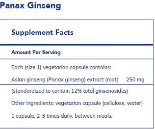 Pure Encapsulations Panax Ginseng 120c