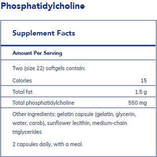 Pure Encapsulations Phosphatidylcholine 90sg