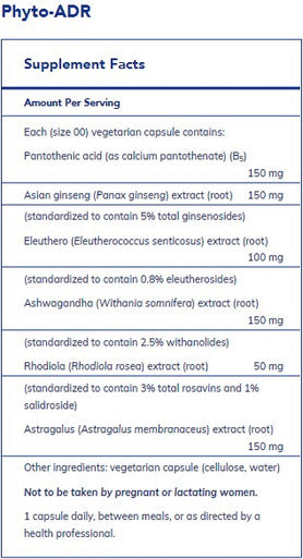 Pure Encapsulations Phyto-ADR 60c