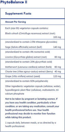 Pure Encapsulations PhytoBalance 2 120c