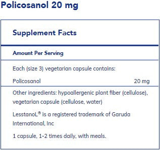 Pure Encapsulations Policosanol 20mg 120c