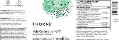 Thorne PolyResveratrol-SR 60c