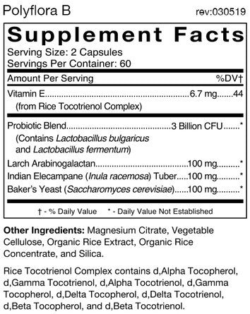 D'Adamo Personalized Nutrition Polyflora Probiotic (Type B) 120c