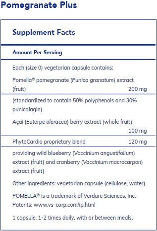 Pure Encapsulations Pomegranate Plus 120c