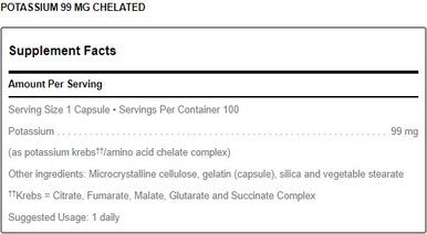 Douglas Laboratories Potassium Chelated 100c