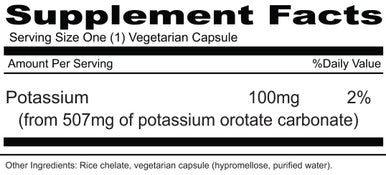 Priority One Potassium Orotate 100c