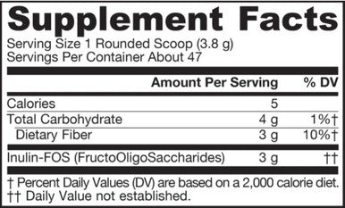 Jarrow Formulas Prebiotic Inulin FOS 6.3 oz (180g)