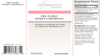 Integrative Therapeutics Pro-Flora Womens Probiotic 30c