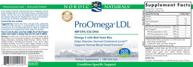 Nordic Naturals ProOmega LDL 180sg