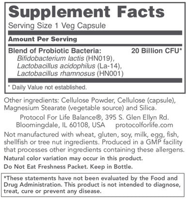 Protocol for Life Balance ProtoDophilus Woman 20 billion 50vc