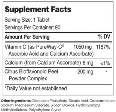 Advanced Nutrition by Zahler PureWay-C 1000mg 90t