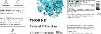 Thorne Pyridoxal 5-Phosphate 180c