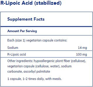 Pure Encapsulations R-Lipoic Acid 120c