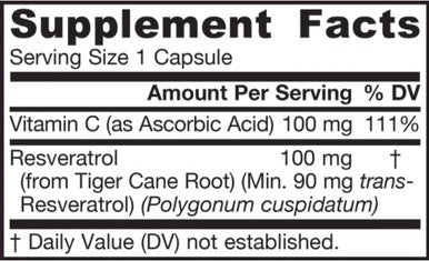 Jarrow Formulas Resveratrol 100mg 60c