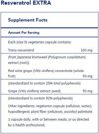 Pure Encapsulations Resveratrol Extra 60c