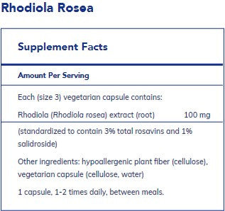 Pure Encapsulations Rhodiola Rosea 90c