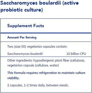 Pure Encapsulations Saccharomyces boulardii 60s