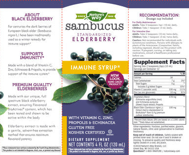 Natures Way Sambucus Immune Syrup 4oz