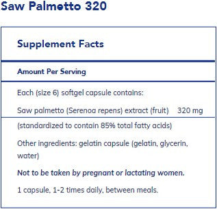 Pure Encapsulations Saw Palmetto 320mg 120sg