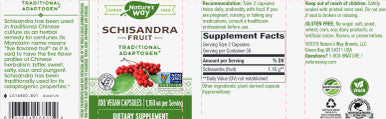 Natures Way Schizandra Fruit 100c