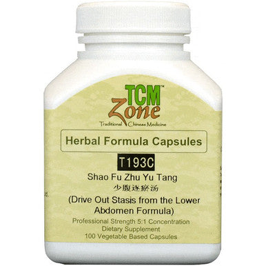 TCM Zone Shao Fu Zhu Yu Tang T193C 100 vegetable capsules