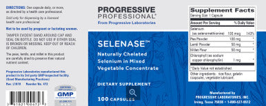 Progressive Labs Selenase 100mcg 100c