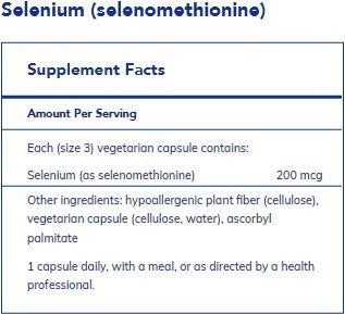 Pure Encapsulations Selenium (selenomethionine) 180c