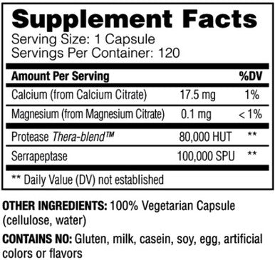 Enzyme Science Serrapeptase Pro 120c