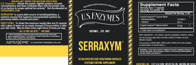 U.S Enzymes Serraxym 93 vegetarian capsules