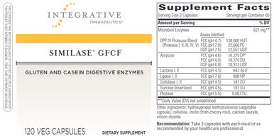 Integrative Therapeutics Similase GFCF 120c