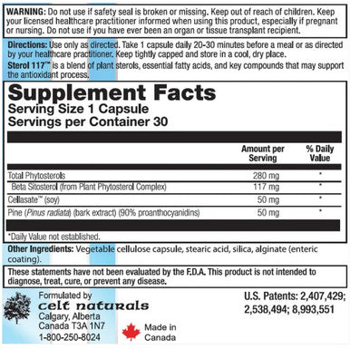 Nutra BioGenesis Sterol 117 60c