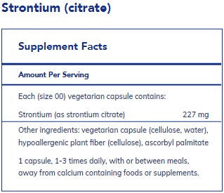 Pure Encapsulations Strontium (citrate) 180c