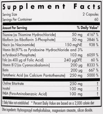 Allergy Research Group Super Vitamin B Complex 120c