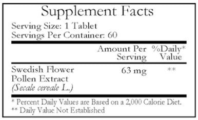 Cardiovascular Research Swedish Flower Pollen 60T