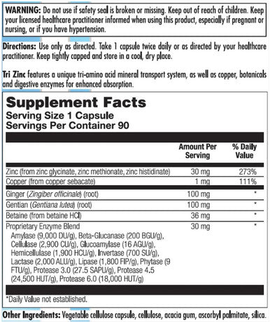 Nutra BioGenesis Tri-Zinc 90c