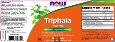 Now Foods Triphala 500mg 120t