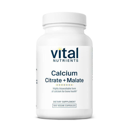 Vital Nutrients Calcium (Citrate + Malate) 150mg 100vc