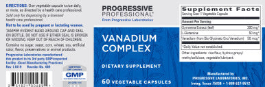 Progressive Labs Vanadium Complex 60c