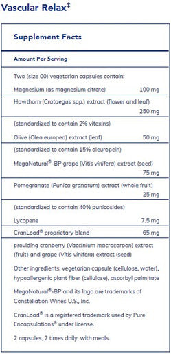 Pure Encapsulations Vascular Relax 120c