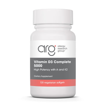 Allergy Research Group Vitamin D3 Complete 5000 IU 120 veggie softgels