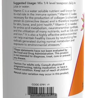 Now Foods Vitamin C Crystals Pure ascorbic acid powder 1 lb