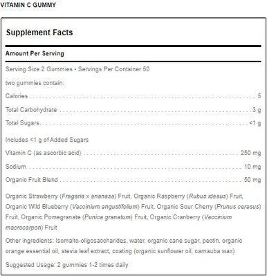 Douglas Laboratories Vitamin C Gummy 100 gummies