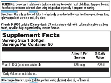 Nutra BioGenesis Vitamin D 5,000 90c