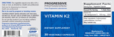 Progressive Labs Vitamin K2 30c