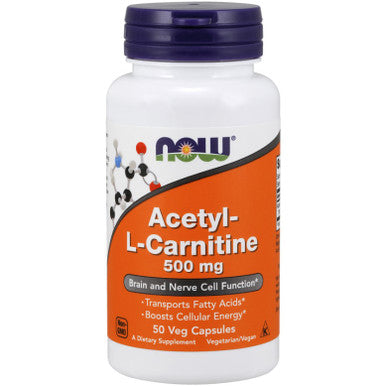 Now Foods Acetyl-L-Carnitine 500 mg 50vc