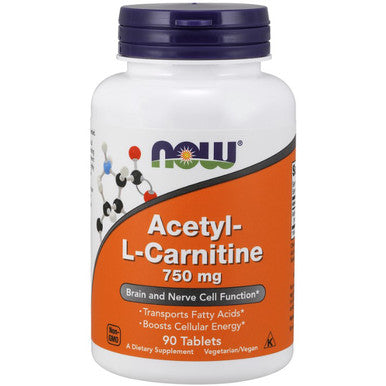 Now Foods Acetyl-L-Carnitine 750 mg 90t