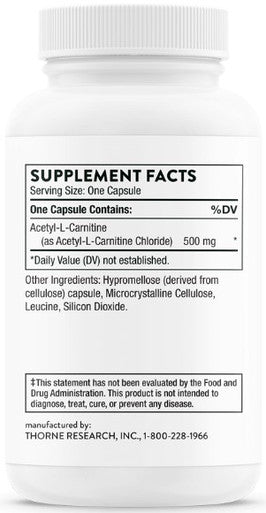 Thorne Acetyl-L-Carnitine (formerly Carnityl) 60c