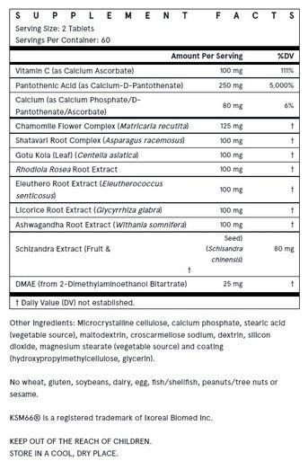 Jarrow Formulas Adrenal Optimizer 120c