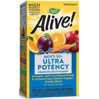 Natures Way Alive! Once Daily Men's 50+ Multi 60T Ultra Potency