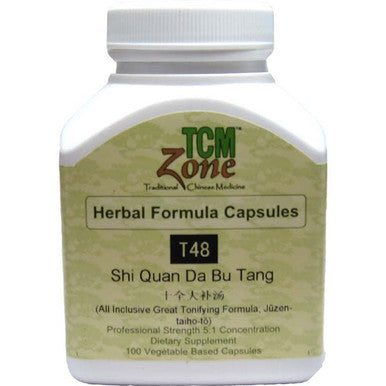 TCM Zone Shi Quan Da Bu Tang T48C (All-Inclusive Great Tonifying Formula) 100vc